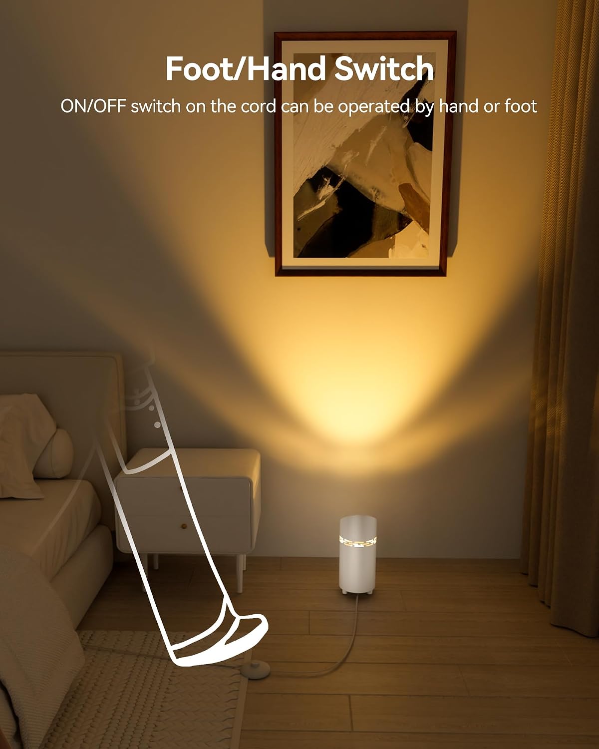 Uplights Indoor 3000K/4000K/6000K Plant Spotlight Indoor White, 2 Pack