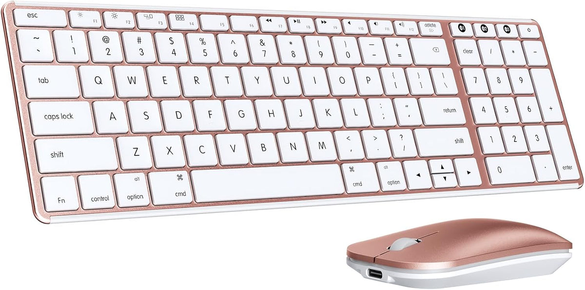 seenda SKM64-2 Bluetooth Keyboard and Mouse Combo for Mac, MacBook and iPad