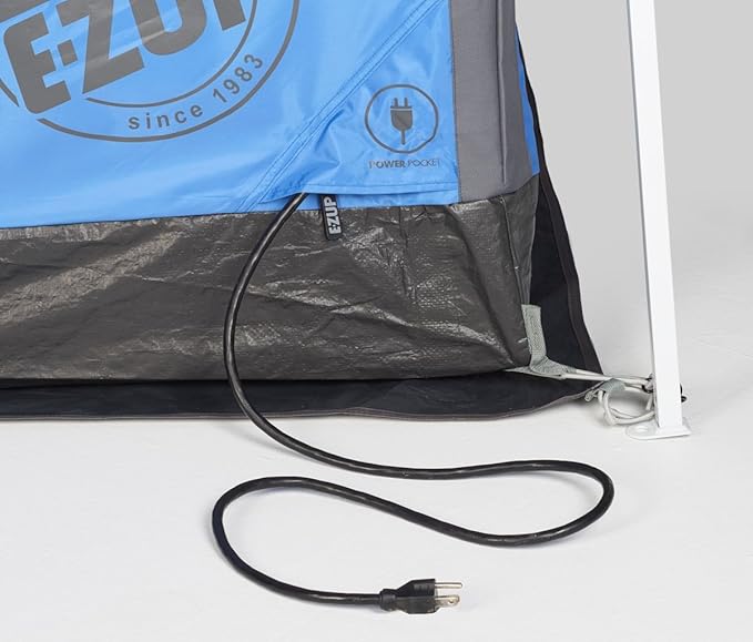 E-Z UP Camping Cube 6.4, Converts 10' Straight Leg Canopy into Camping Tent, Royal Blue (Canopy/Shelter NOT Included)