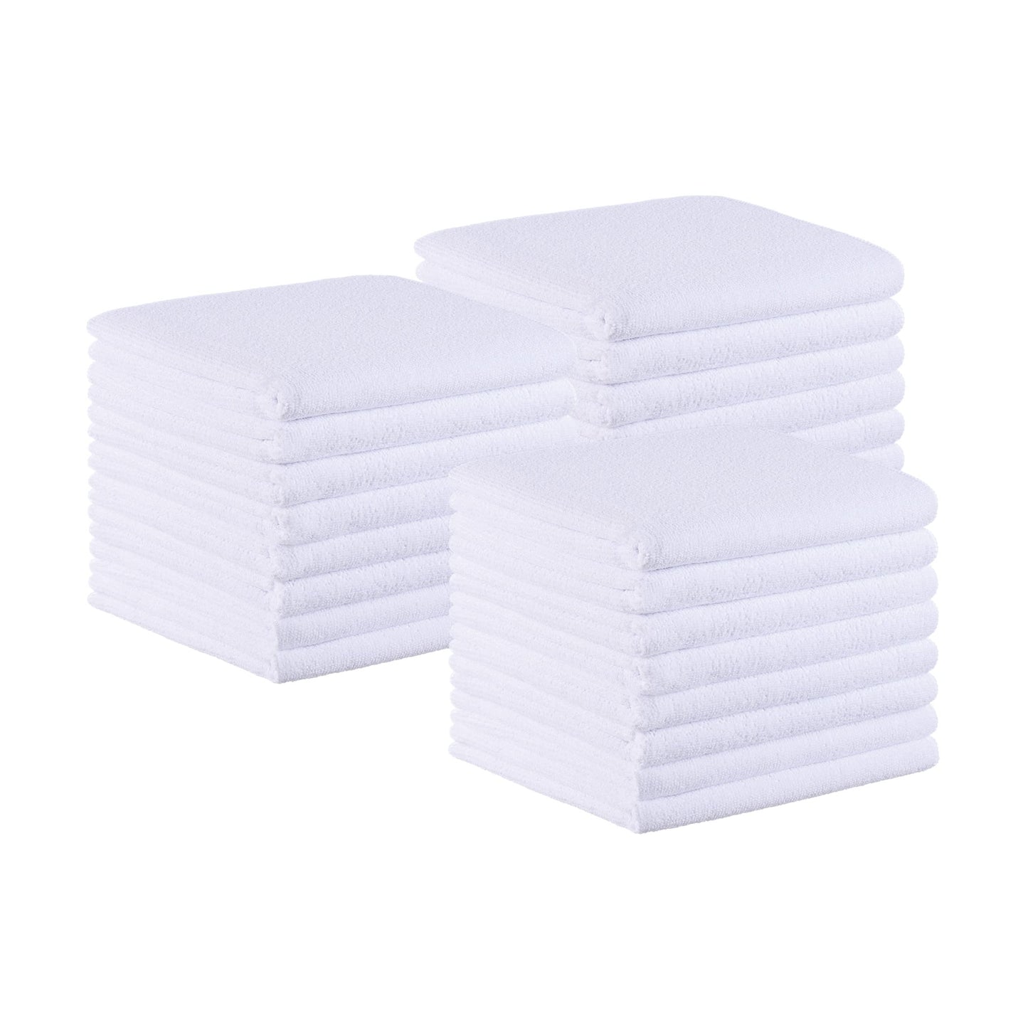 Arkwright Bleach Proof Salon Towels Bulk - Pack of 24 - Ultra Soft, Gentle Microfiber, Highly Absorbent & Quick Dry Spa Facial Towel for Hair Stylist, Nail Shop, and Esthetician, 16 x 27 in, White