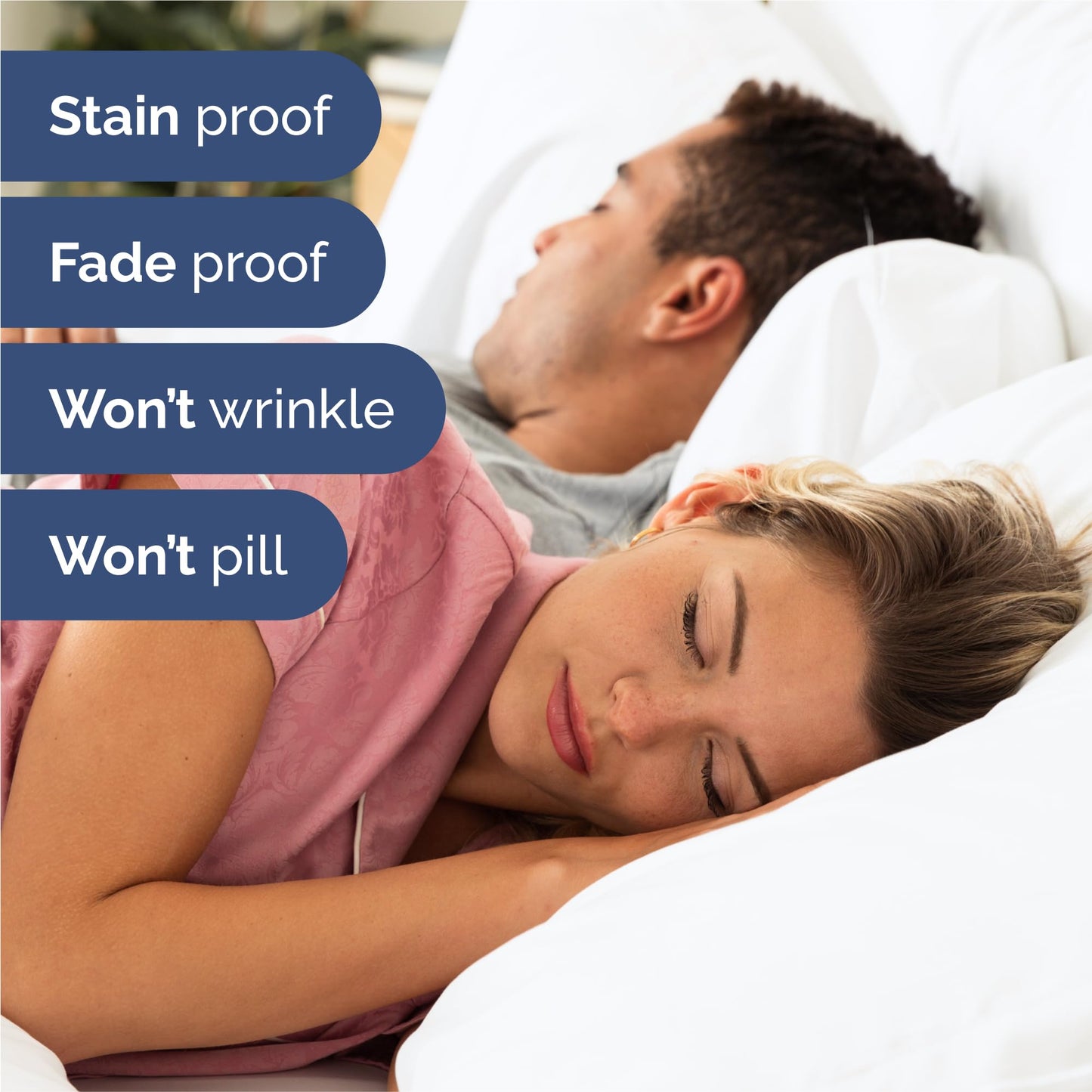 King 6 Piece Sheet Set - Cooling Sheets for Hot Sleepers - Hotel Luxury Bedding Set with 8-16 Inch Deep Pockets - 1 Flat & 1 Fitted and 4 Pillowcases - Ultra Soft, Easy Care and Wrinkle Free - White