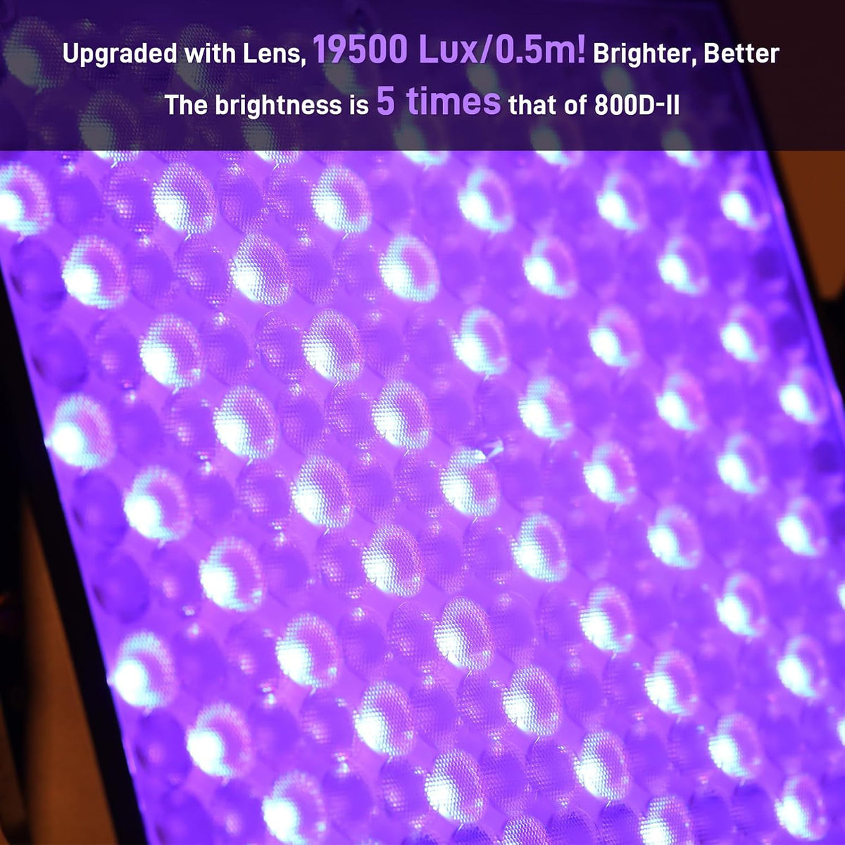 GVM 800D RGB LED Video Light, 2026 Upgraded Panel Light with Optical Lens & 6X Brighter (19500 Lux/0.5m), 3200K-5600K Bi-Color, 20 Scene Modes & CRI97+, Studio Lights, Photography Lighting, 2-Packs