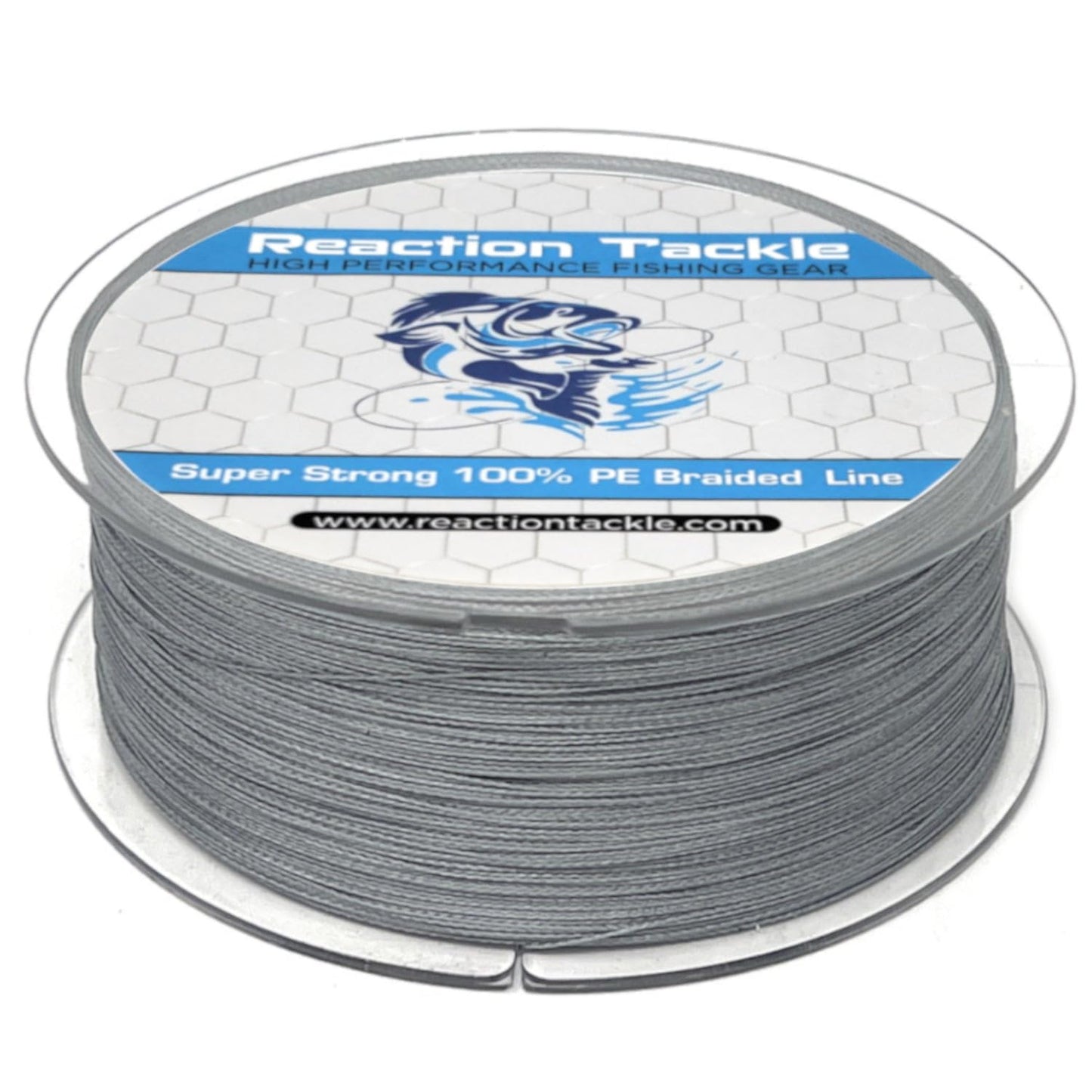 Reaction Tackle Braided Fishing Line Gray 10LB 150yd