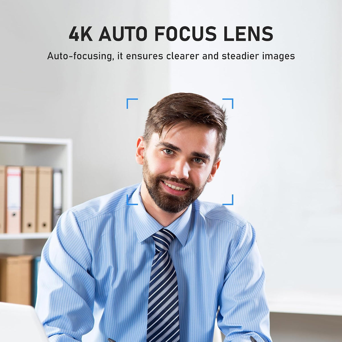 saylas 4K Webcam with Microphone and Speaker, Wide Angle 112°, Remote Control, Autofocus, Digital Zoom, Privacy Cover, Plug & Play Web Streaming Camera for Computer, USB Webcam for Pc
