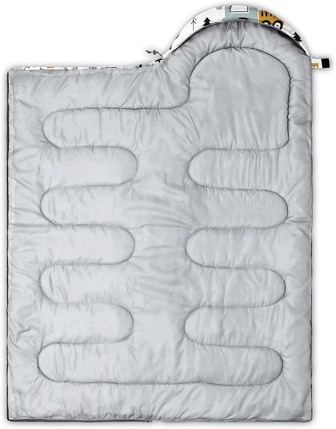 Kids Sleeping Bag for Boys and Girls,Monster Alien Print-Lightweight Warm Portable Outdoor Indoor-Waterproof Cold Weather Resistant Sleeping Bag for Camping Hiking