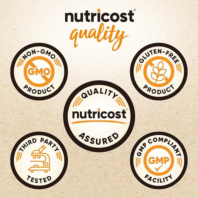 Nutricost Organic Whey Protein Concentrate, Unflavored, (1LB) - Gluten-Free, Non-GMO