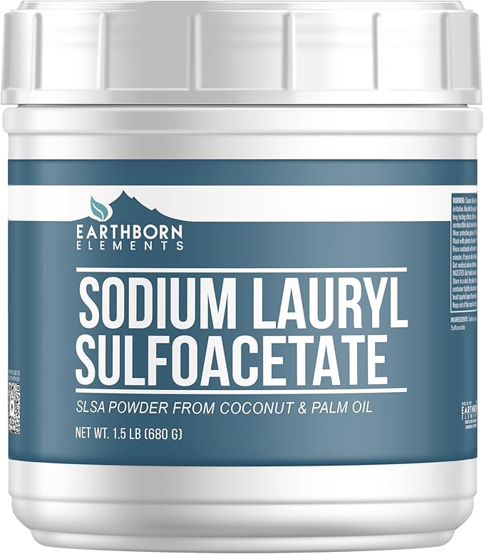 Earthborn Elements Sodium Lauryl Sulfoacetate (SLSA) (24 Ounce) Bath Bomb Additive, Gentle on Skin, Long-Lasting Foam & Bubbles