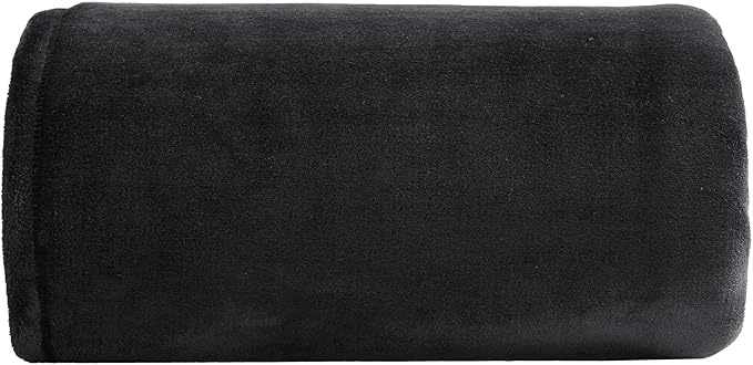 Eddie Bauer - Full/Queen Blanket, Ultra Soft & Warm Plush Bedding, Bedding Set for The Colder Seasons (Black, Full/Queen)