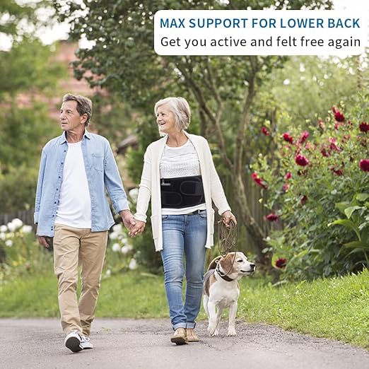 Back Brace with Heating Pad for Lower Back Pain, Cordless Heating Pad for Back, Heated Back Brace for Women and Men, Back Support Brace for Sciatica, Scoliosis, Herniated Disc, Cramps, XL