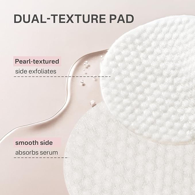 Glycolic Acid 20% Resurfacing Pads, Exfoliating Peel Pads for Face & Body, Peptide & Botanical Infused Facial Exfoliant with Hyaluronic Acid, Peels & Daily Skin Renewal, 50 Count