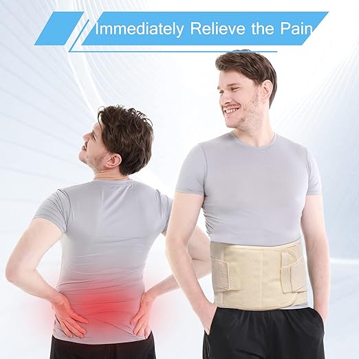 Back Brace for Men Women Lower back - Immediate Relief from Back Pain, Herniated Disc, Sciatica, Scoliosis and more! - Breathable Mesh Design with 7 Stays, - Back Support Belt for Men/Women for work , Anti-skid lumbar support belt (XX-Large)