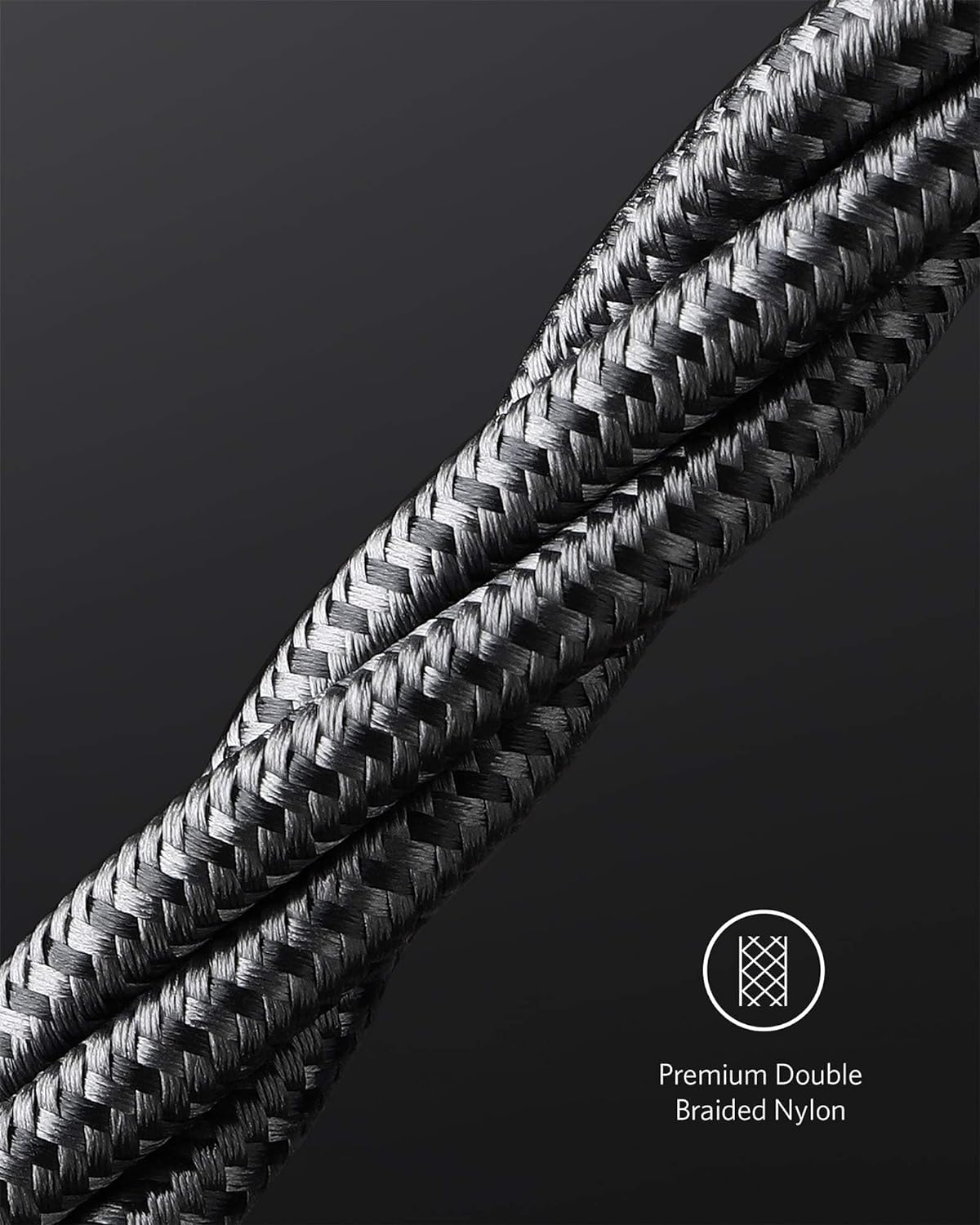Anker USB C to USB C Cable, 100W Fast Charging Cable (2-Pack, 10 ft, Black)