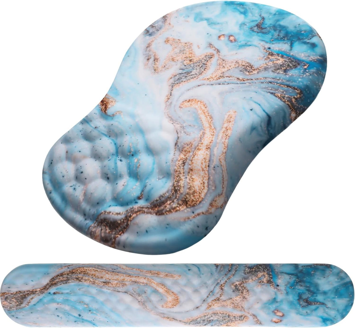 Ergonomic Mouse Pad with Wrist Support and Keyboard Wrist Rest Set