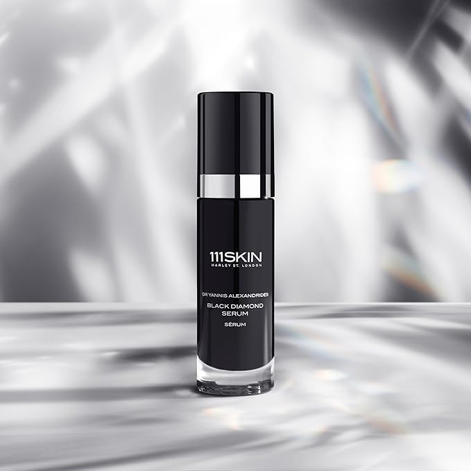 111SKIN Black Diamond Serum, Hydrating Serum for Face with NovoRetin, Microalgae Extract & NAC Y2, Helps Improve the Appearance of Skin Elasticity & Texture, Even Skin Tone Daily Facial Care, 1 fl oz