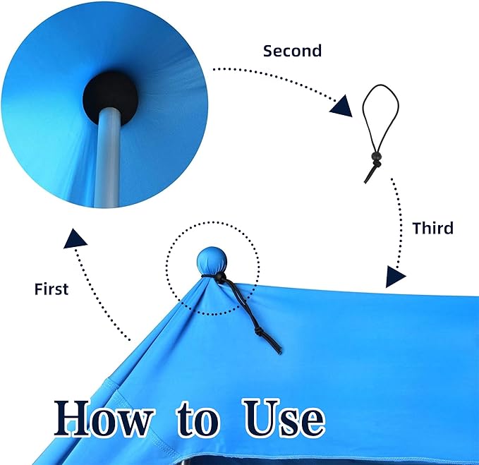 BOTINDO Tent Poles Replacement, Canopy for Beach Accessories 6.5 Feet Extra Poles for Camping, Hiking, Backpacking, Parties (2)