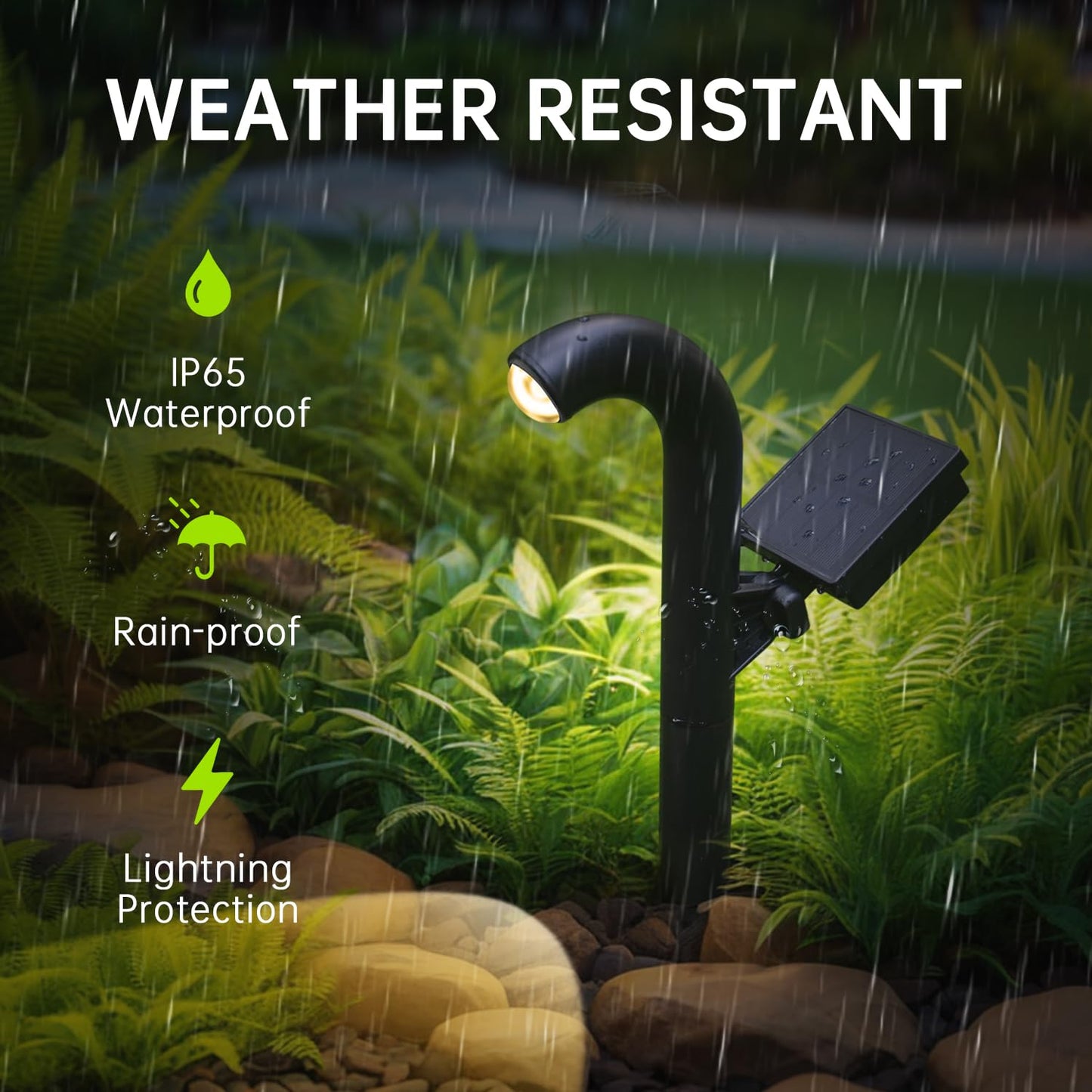 Mrzxy Solar Pathway Lights Bright LED Waterproof 3000K Convex Lens for Lawn, Path, Walkway, Pathway Lighting (Warm White, 6 Pack)