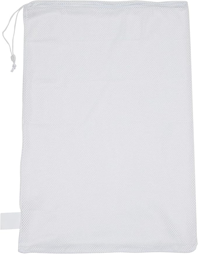 Champion Sports Mesh Equipment Bag – Heavy-Duty Nylon Drawstring Bag with Lock & ID Tag, Breathable Storage Sack for Balls, Swim Gear, Laundry & Toys, Multiple Sizes & Colors