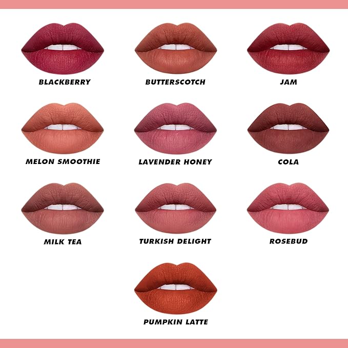 Lime Crime Plushies Soft Matte Lipstick, Lavender Honey (Sheer Nude-Lavender) - Blackberry Candy Scent - Plush, Long Lasting & High Comfort for All-Day Wear - Talc-Free & Paraben-Free
