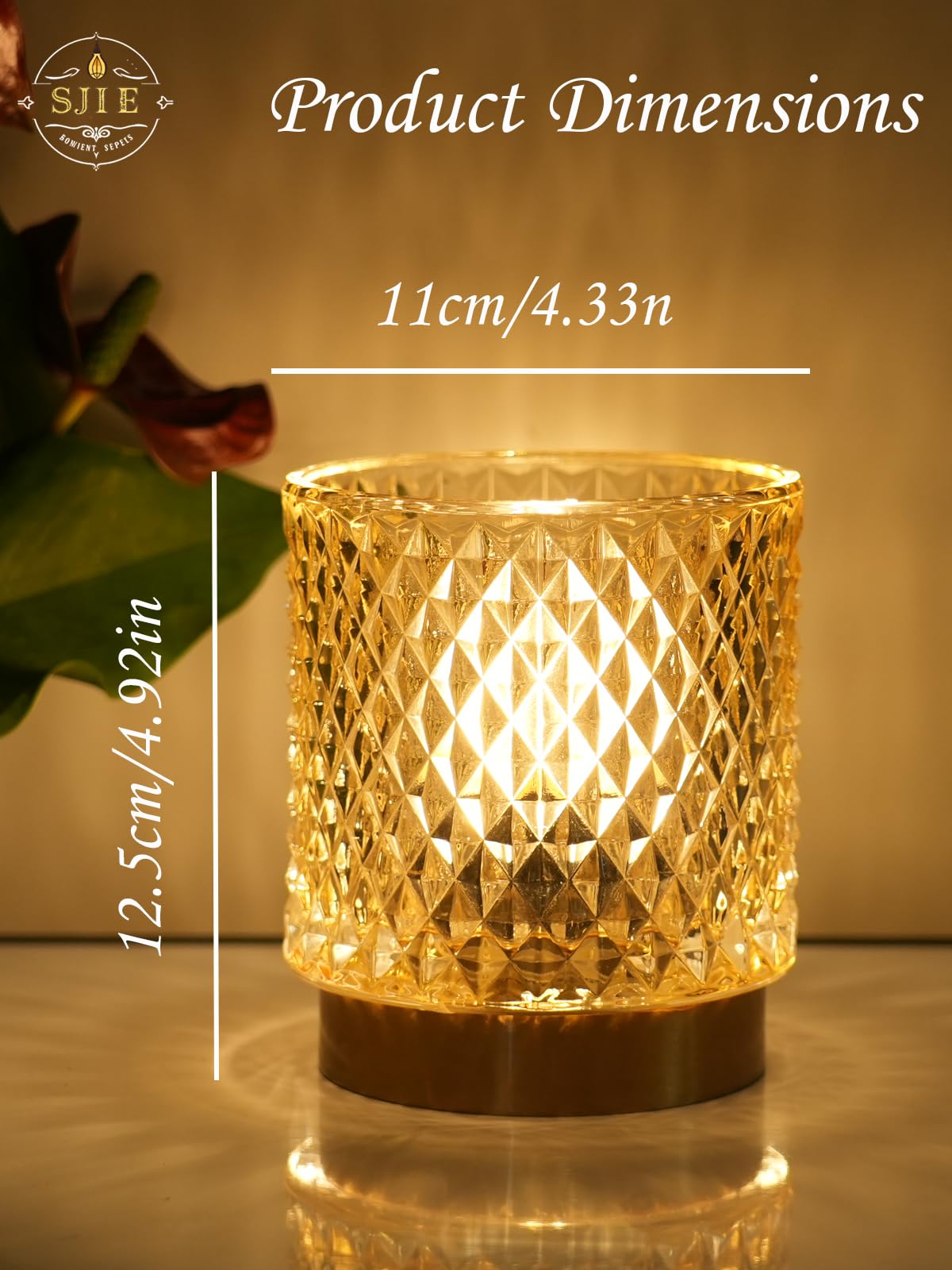 SJIE Battery Operated Lamp - Stylish Small Lamps Decorative with Timer & 3 Light Modes, No Plug in Lamps Cordless Battery Table Lamps for Bedroom/Bathroom/Fireplace(with Remote Control)
