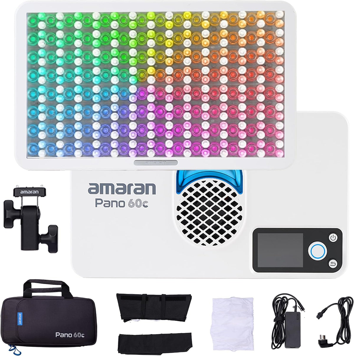 Amaran Pano 60c Kit 60W RGBWW Led Video Panel Light with Softboxes and Bag