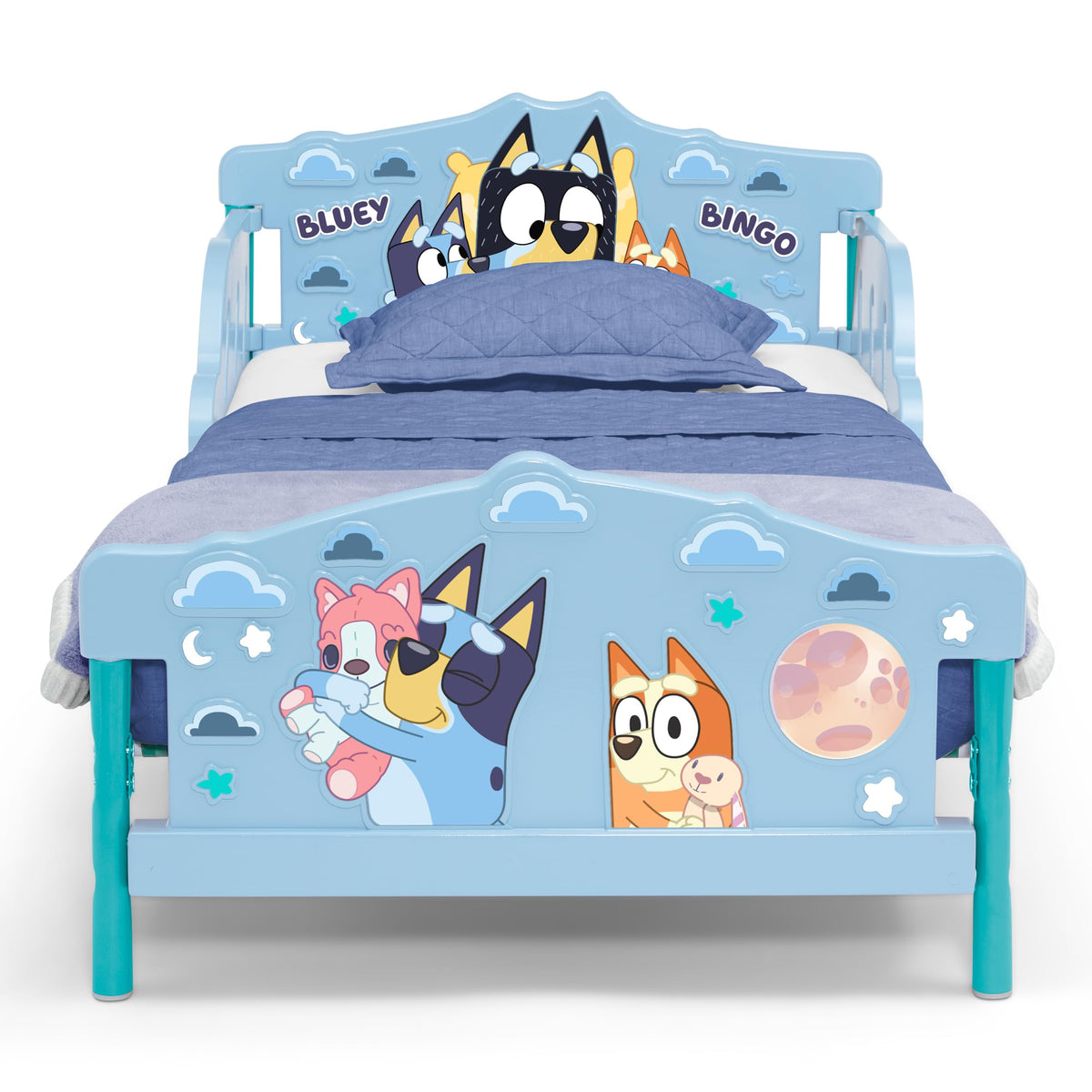 Delta Children - Bluey 3D Toddler Bed, Blue
