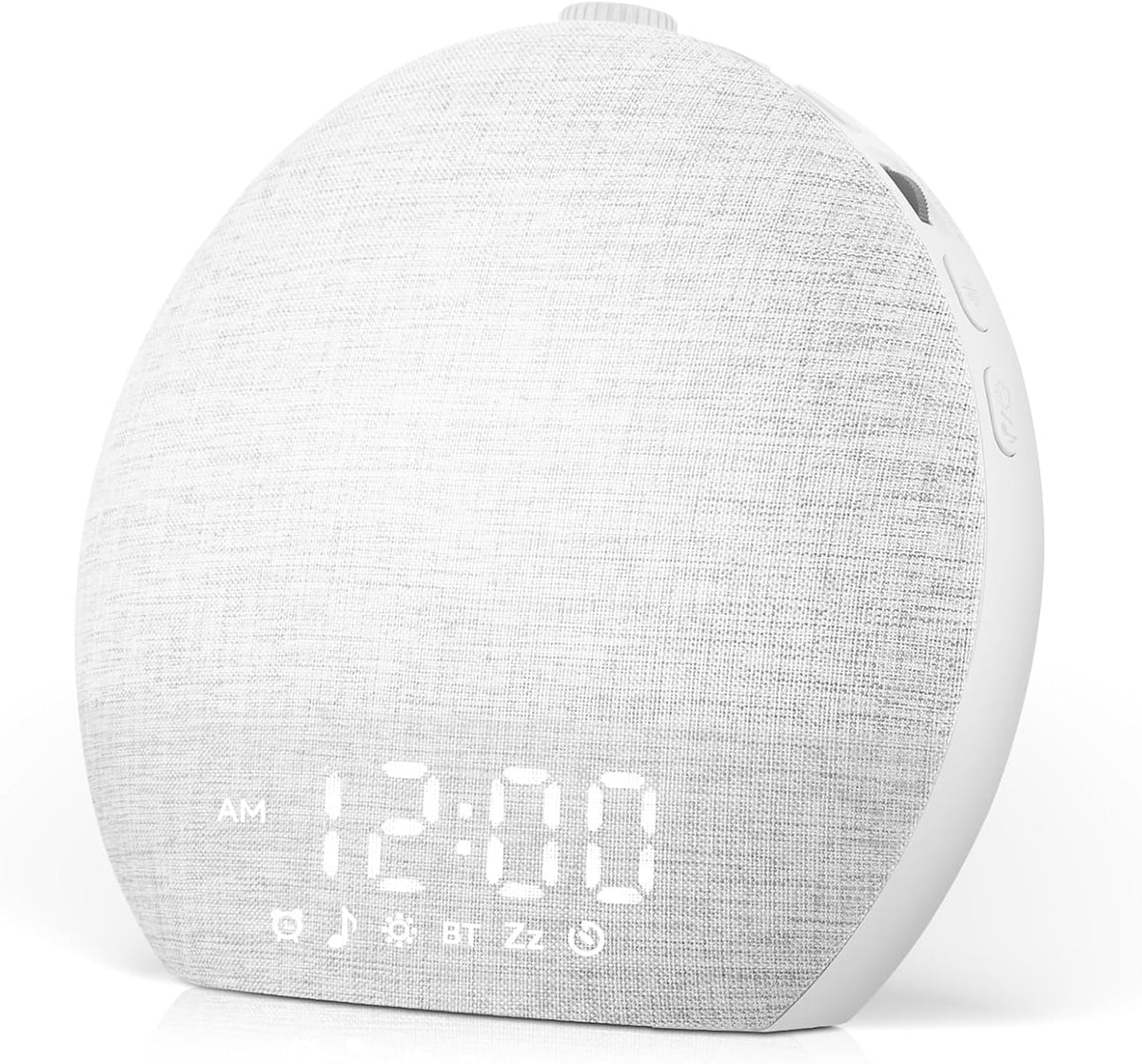 Geuuap Sunrise Alarm Clock White Noise Machine with Bluetooth Speaker,White