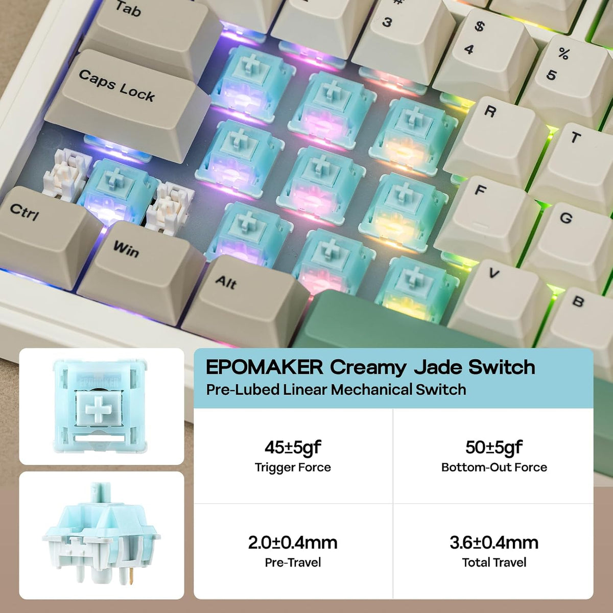 EPOMAKER RT82 Wireless Mechanical Keyboard with Screen, VIA Custom
