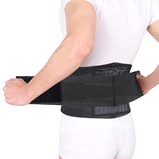 Back Brace - Breathable Waist Belt Lumbar Support for Lower Back Pain Relief, Recovery, Sciatica, Scoliosis, Herniated Disc, Lifting, With Dual Adjustable Straps for Men/Women, XXL