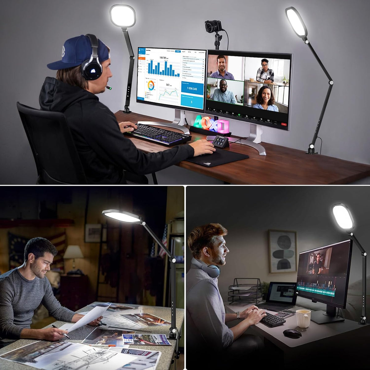 LitONES Video Conference Lighting for Computer, Webcam,Video Recording