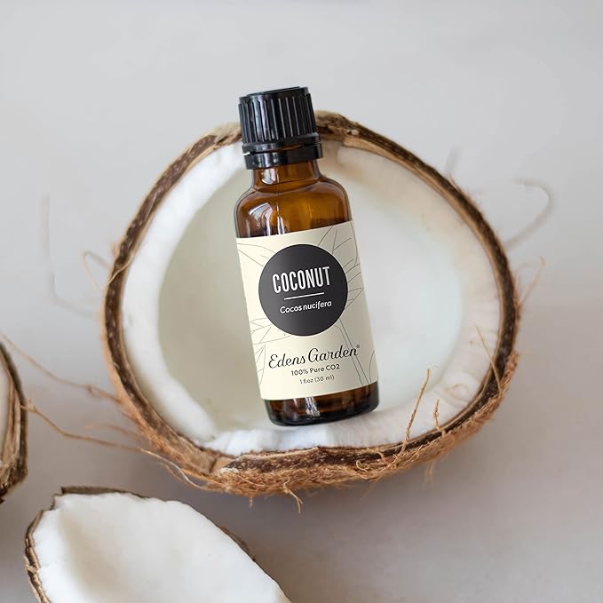 Edens Garden Coconut CO2 Essential Oil- 100% Pure Premium Grade, Undiluted, Natural, Therapeutic, Aromatherapy, The Best for Diffuser, Skin, Face, Hair 118 ml (4 fl oz)
