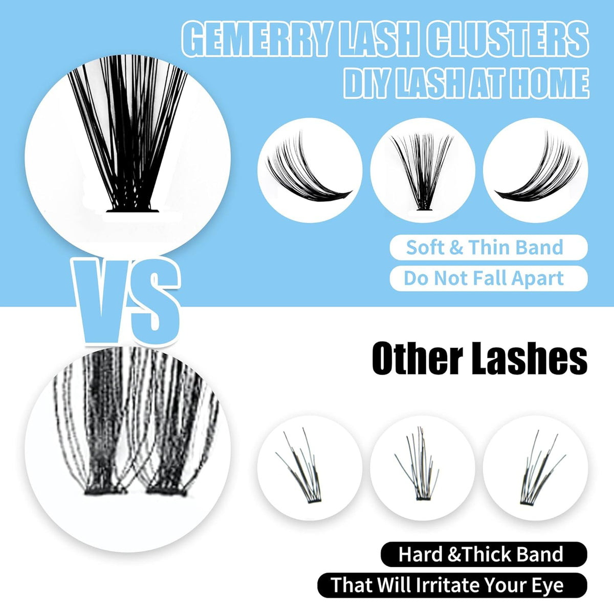 Individual Lashes Large Tray 240pcs Lash Clusters 0.07mm 40P+50P C Curl Mix 8-16mm Eyelash Clusters Soft&Lightweight Cluster Lashes Mink Lash Extension Clusters Mixed Tray Individual Lashes Cluster