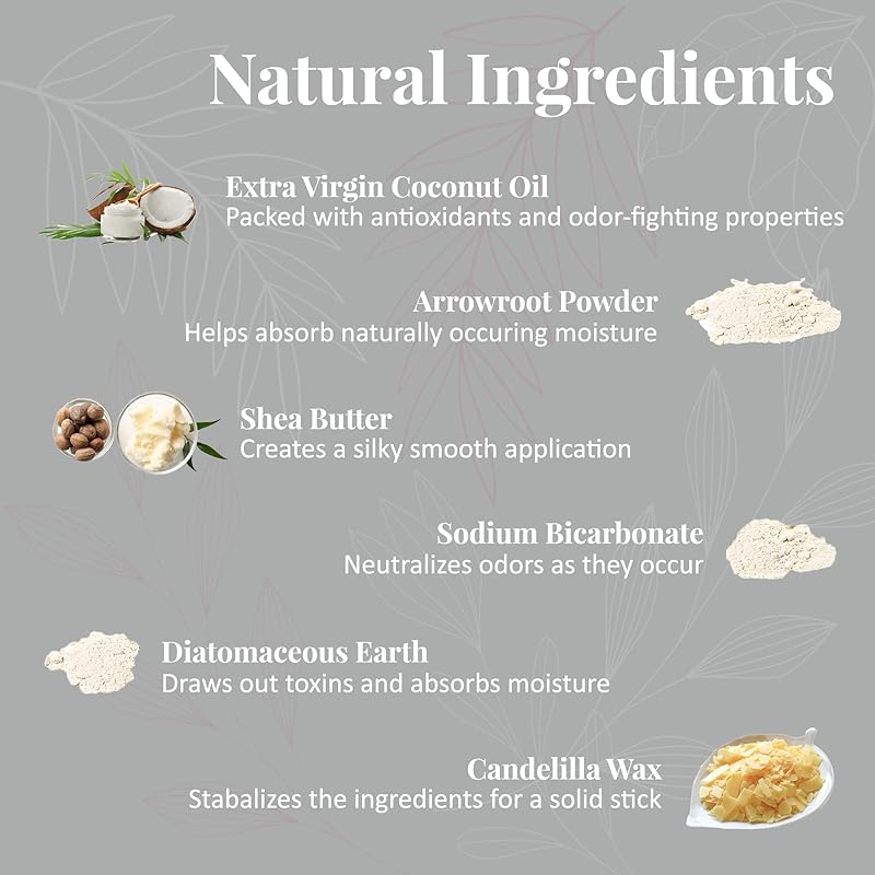 J&L Naturals Aluminum Free Deodorant for Men & Women | 100% Natural Ingredients With Coconut Oil, Shea Butter, & Essential Oils | Sustainable, Eco-Friendly (Rosemary & Cedarwood, 3.0 Oz (Pack of 4))