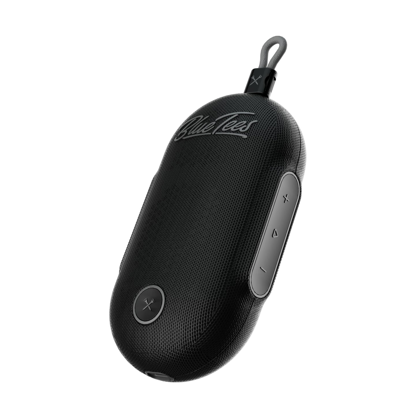 Blue Tees Golf Player Go - Compact GPS Speaker, Bluetooth Music & Audible GPS Distances, Auto Course Recognition, IPX7 Waterproof, 40,000+ Preloaded Courses, 16+ Hours Battery, Built-in Magnetic Strip