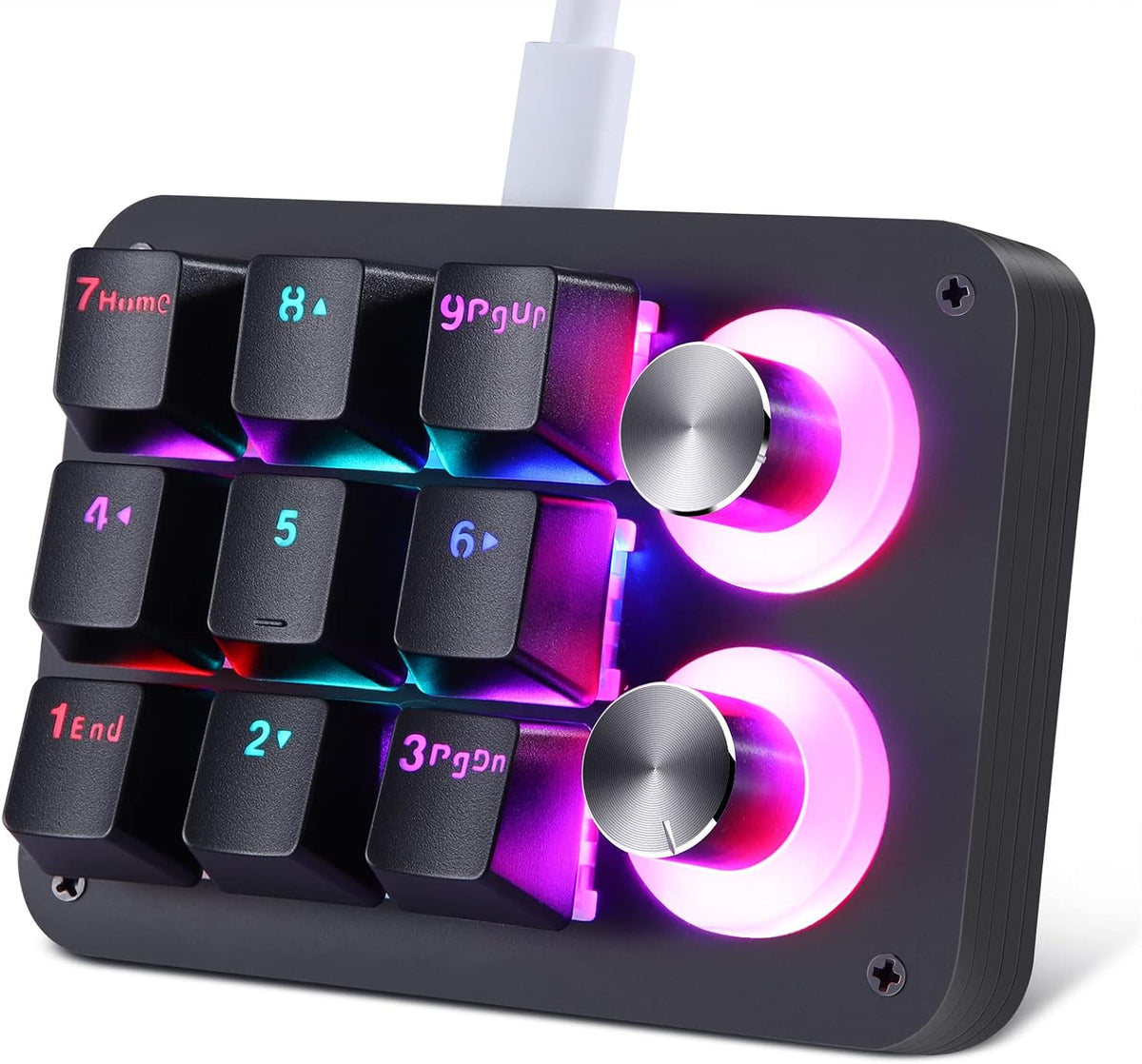 Koolertron 9-Key Mechanical Numpad with 2 Knobs