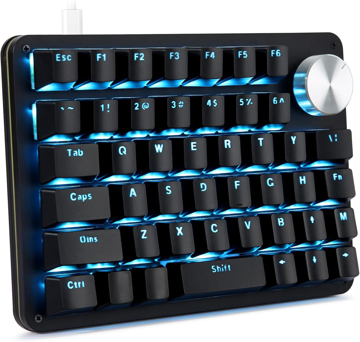 Koolertron 42-Key 40% Macaro Gaming Keyboard - Compact RGB Backlit Mechanical Keypad, Hot-Swappable USB-C Programmable Mini Keyboard for PC/Mac Gamers (Fully Customizable)