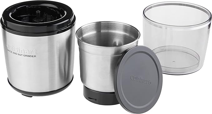 Cuisinart Mini Prep Plus 4 Cup Food Processor and Spice-and-Nut Grinder Bundle, Stainless Steel