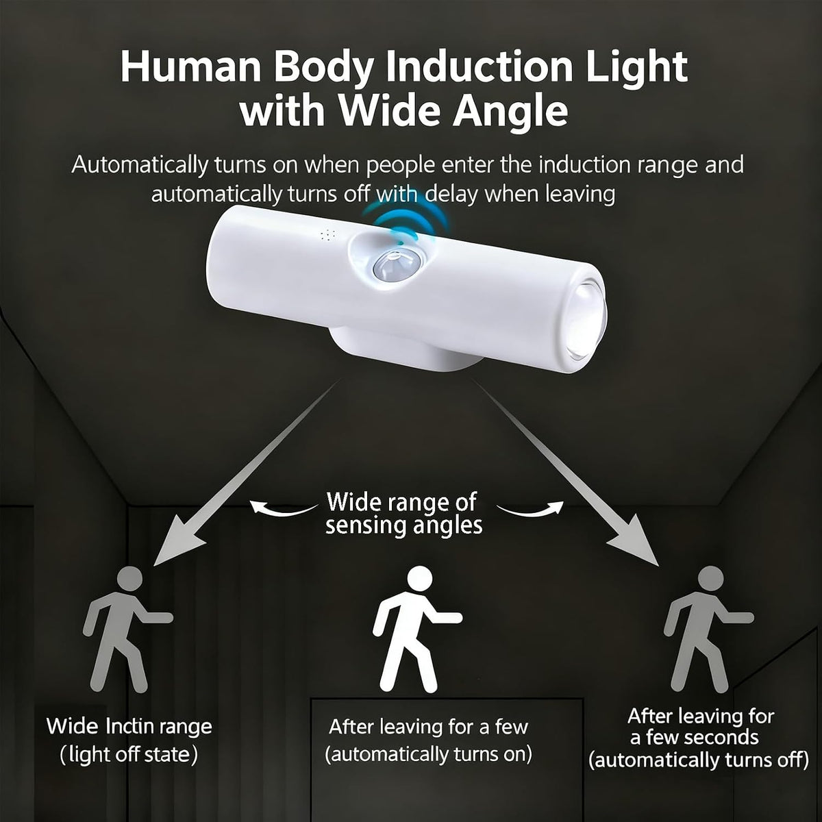 Rechargeable Smart LED Motion Sensor Ambient Light, Punch-Free Color Changing Motion Sensor Light for Stairs, Wardrobe, Cabinet (6Pcs,Wood, 7-Color Changing)