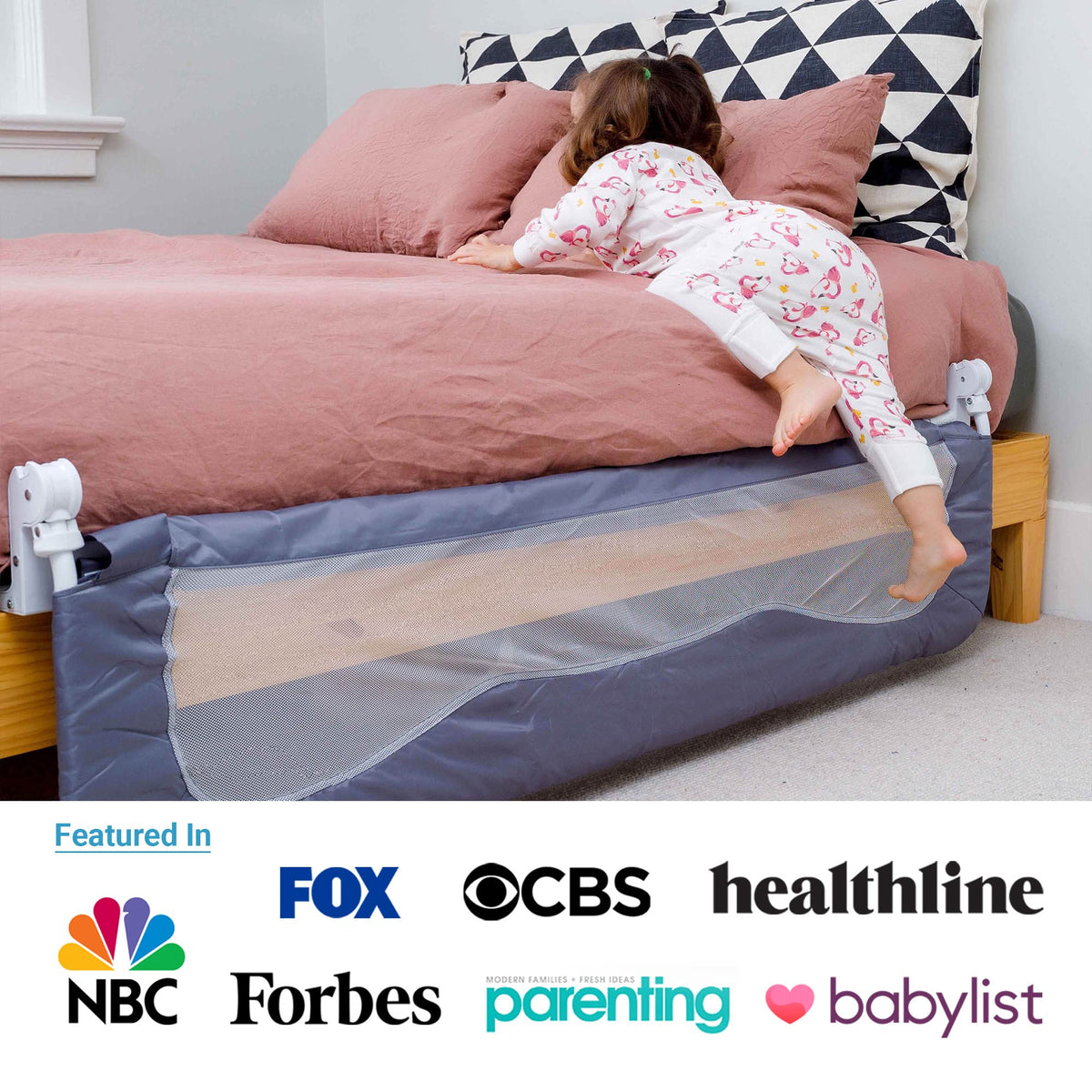 Bed Safety Rails for Toddlers - Bed Rail Guard for Queen, King, Full Szie, Twin Mattress Bed (Grey, 59Wx23.5H Inch (Long Extra Tall))