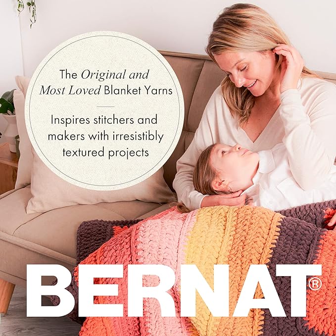 Bernat Blanket Extra Chunky Chenile Acrylic Yarn - Pack of 2