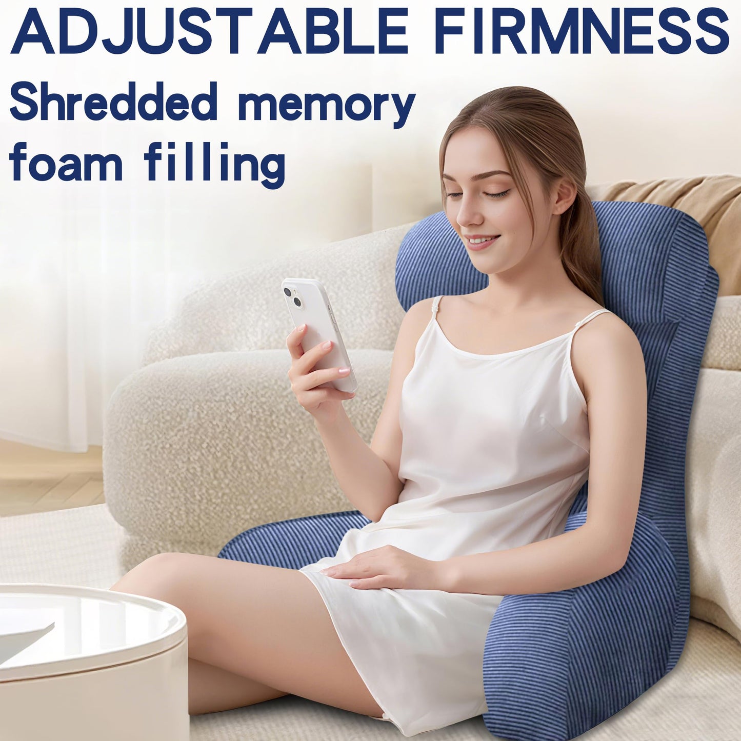 Tinuniyaa Back Pillow for Bed Sitting Up, Reading Pillow, Extra Large Arm Pillows for Adults for Back Support,Bed Pillow for Sitting up for Watching TV/Gaming/Relaxing
