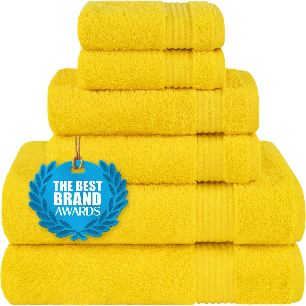 Cotton Paradise Hand Towels for Bathroom, 100% Cotton Turkish 4 Piece Hand Towel Set, Soft Absorbent Face Towels, Navy Blue Hand Towels