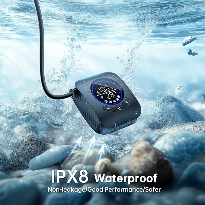 Portable Shower - 8000mAh Rechargeable Camping Shower Pump with Bath Sponge, 4 Spray Modes, IPX8 Waterproof, Ideal for Outdoor Camping, Travel, Car Washing, Pet Bathing, and Watering Plants