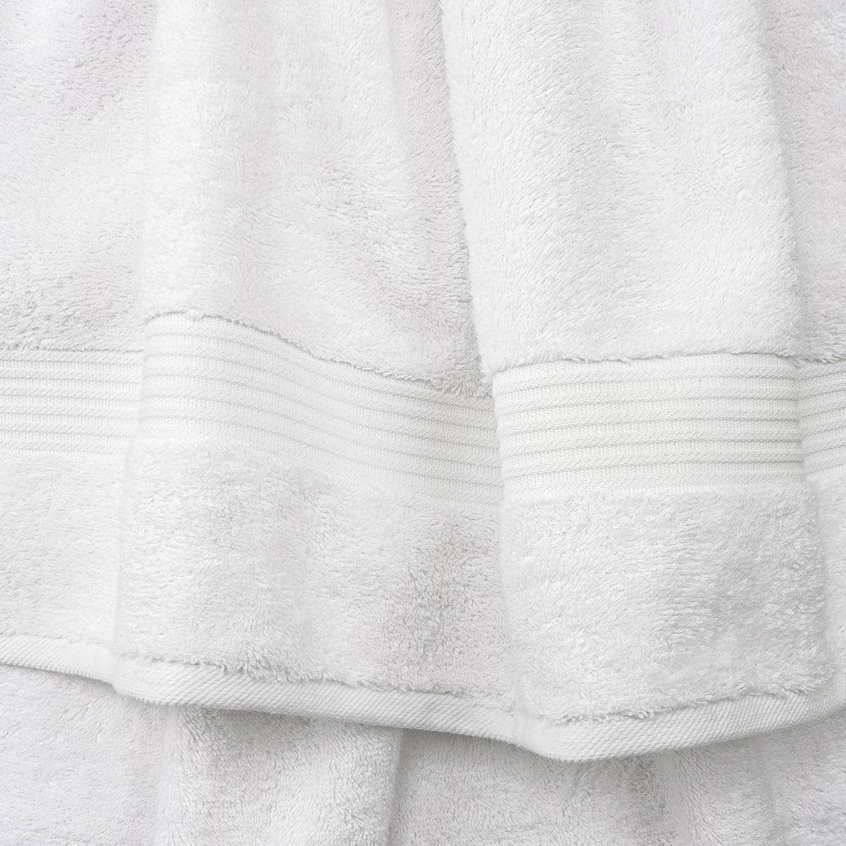 Cotton Paradise Turkish Towel Set, Soft Absorbent Quick Dry, 4 Piece Bath Towel Set, Snow White