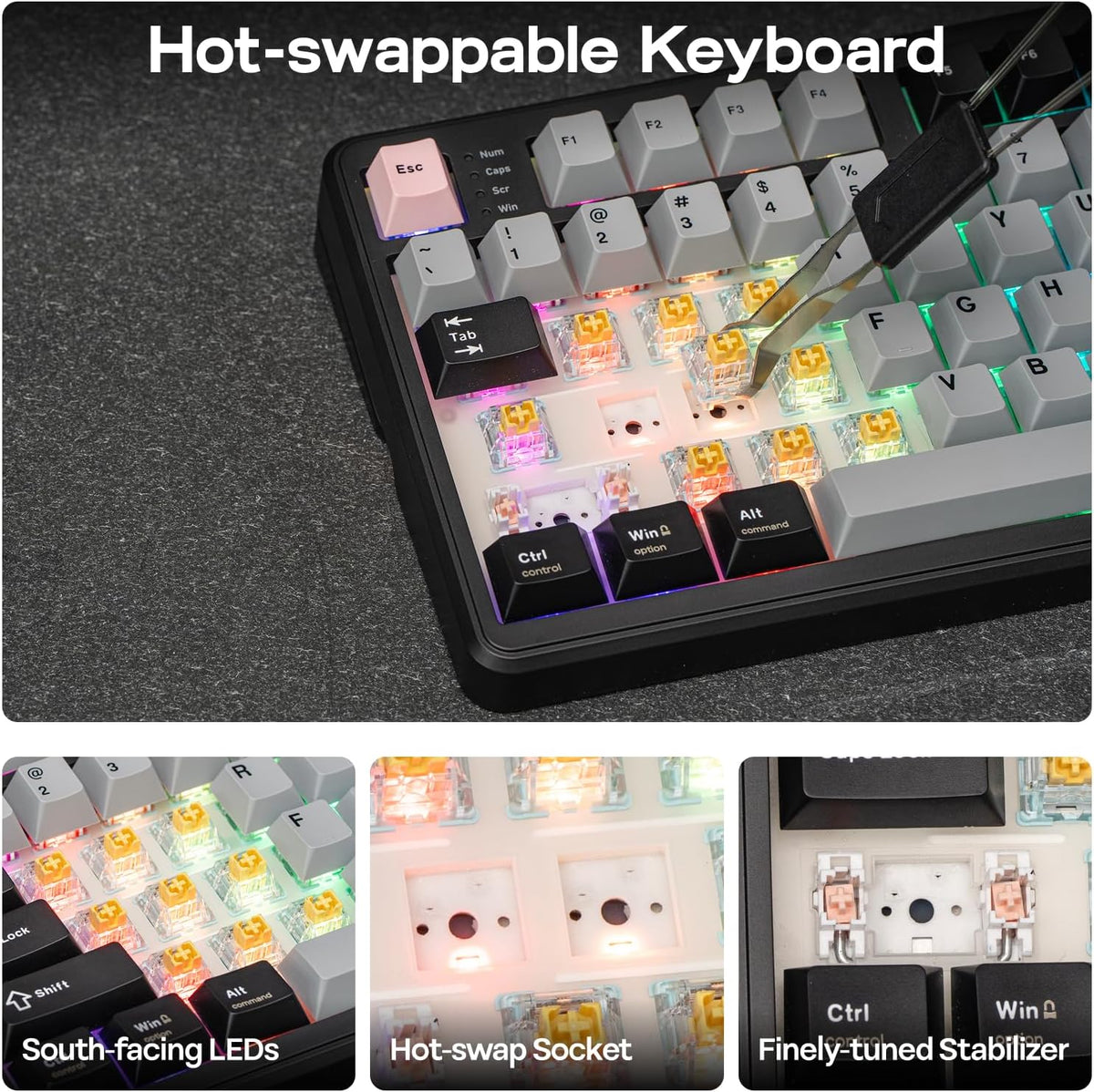 EPOMAKER TH99 PRO 96% Mechanical Keyboard with Screen & Knob, 10000mAh