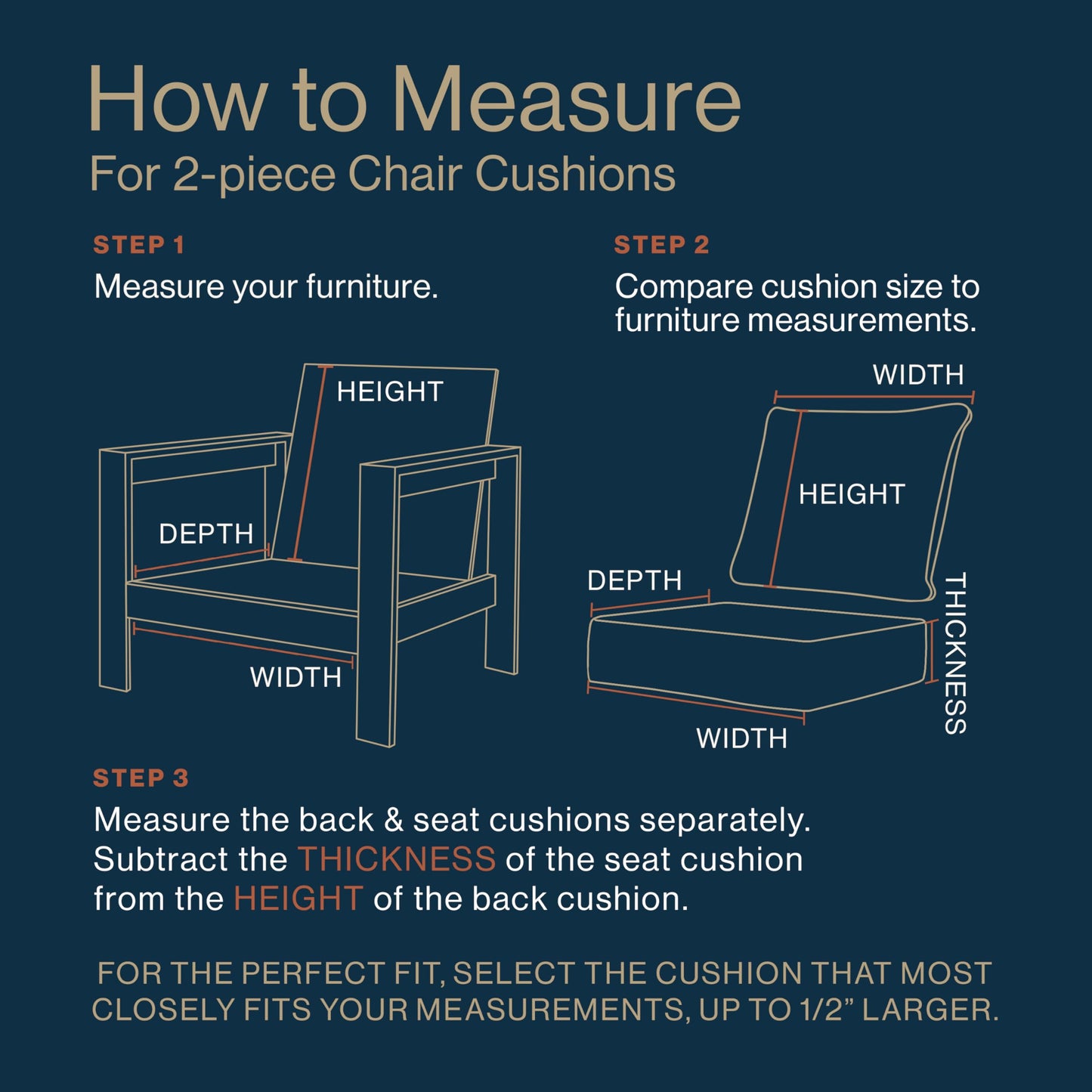 Honeycomb Outdoor Essentials Deep Seat, 24 x 24, Courtyard Geo Almond Chair Cushion for Patio Furniture