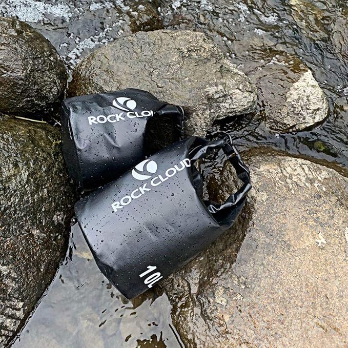 ROCK CLOUD Dry Bag Waterproof 10L Dry Sack for Kayaking Rafting Boating Beach Surfing Swimming Canoe Camping Hiking Fishing Ski
