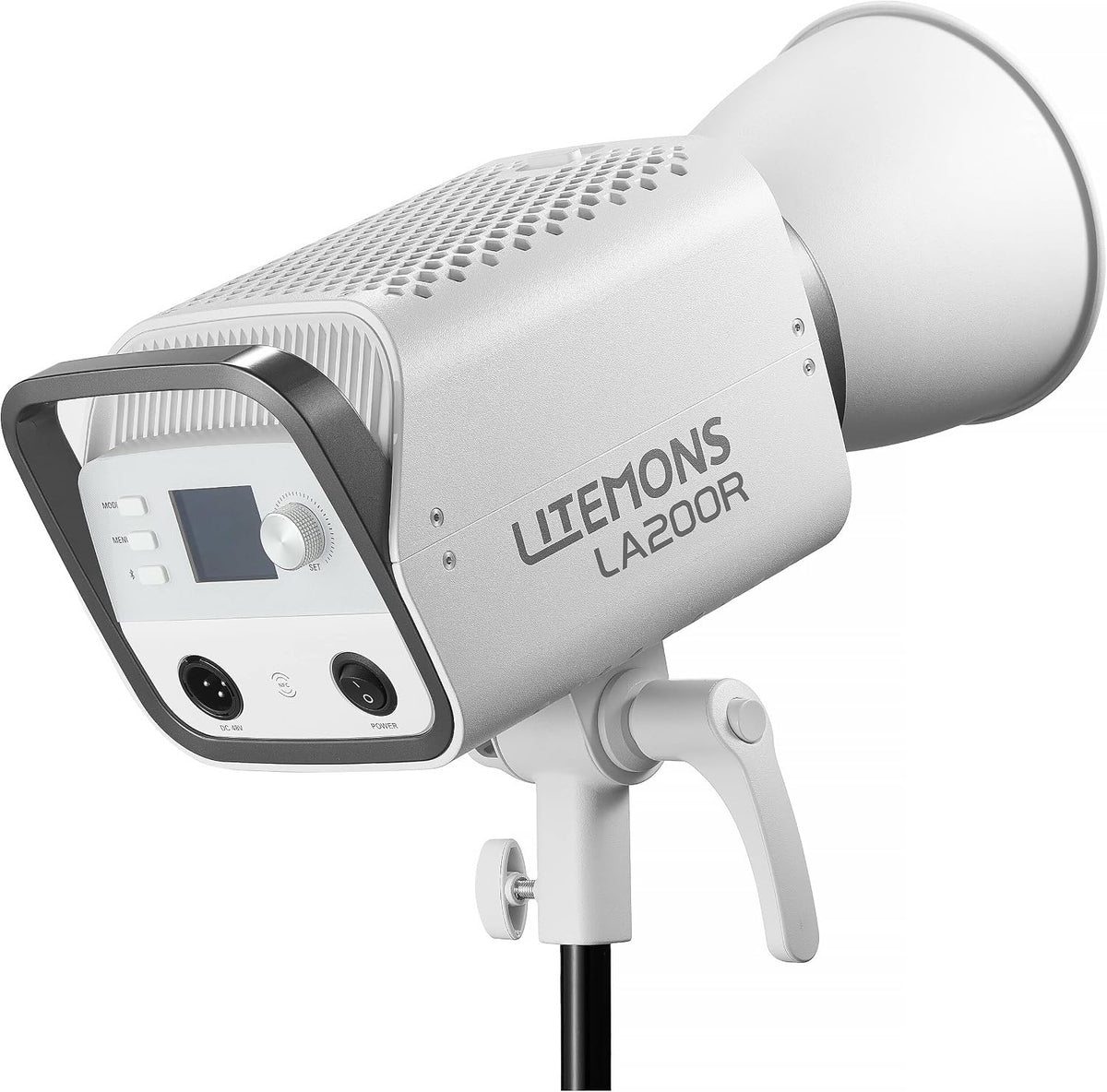 Godox Litemons RGB LED (White) Monolight 220W, 1800–10000K Full Color Video Light, 64,000 Lux, NFC & App Control, Bowens Mount, AC or Battery Power (LA200R)