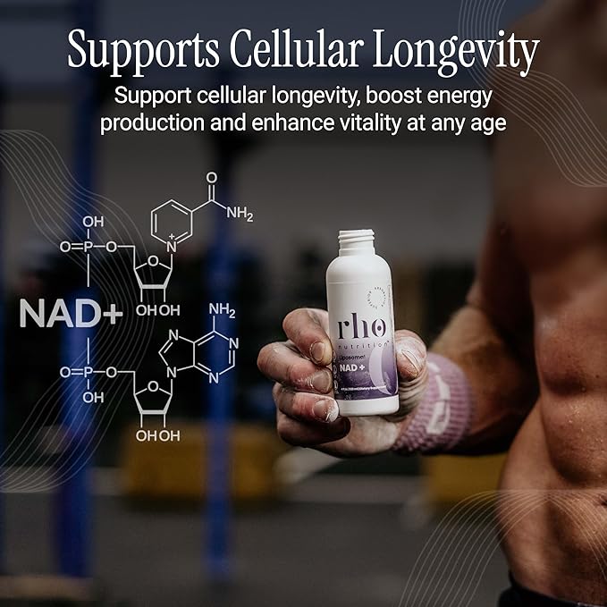Liposomal NAD+ (6 Pack) - Ultra High Absorption Liquid NAD+ Supplement - NMN or Nicotinamide Riboside Alternative - Supports Cellular Longevity, Healthy Aging, Energy and Metabolism