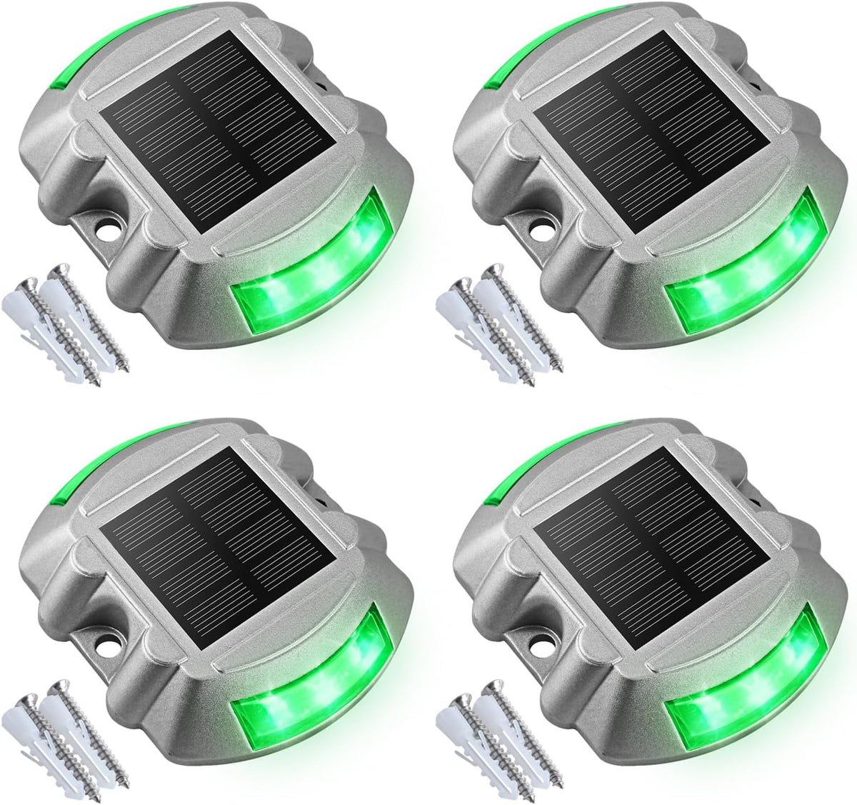 VOLISUN Solar Deck Driveway Dock Lights,Solar Pathway Lights,Blue 8 Pack