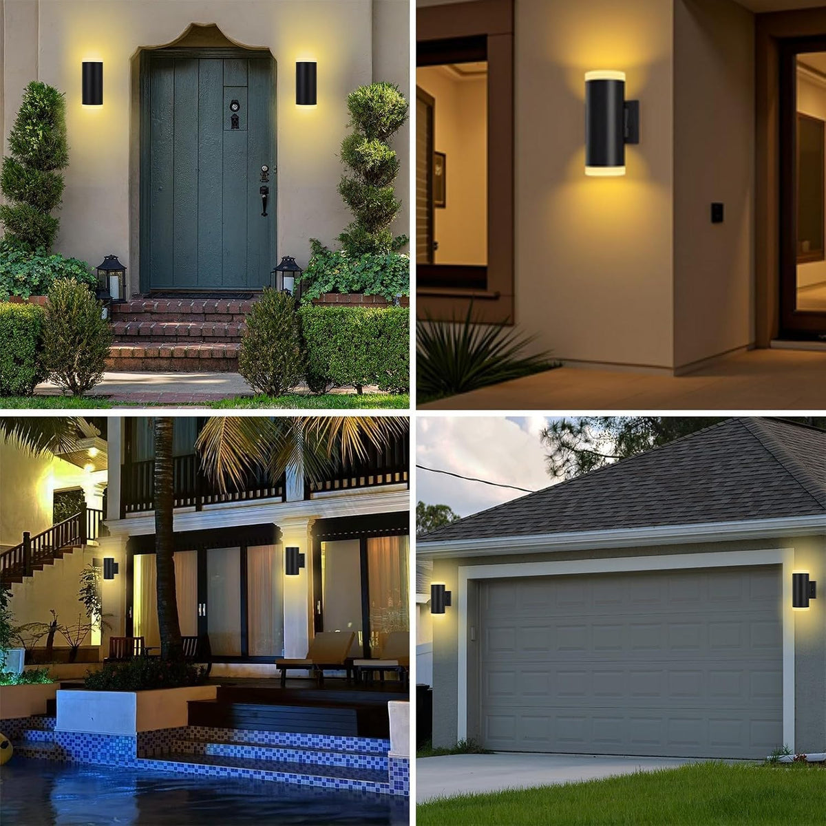 Outdoor Wall Light, Anti-Rust Waterproof Exterior Sconce Aluminium